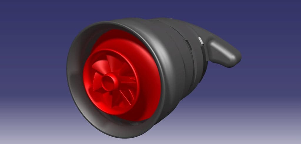 Реактивная турбина с высокой революцией