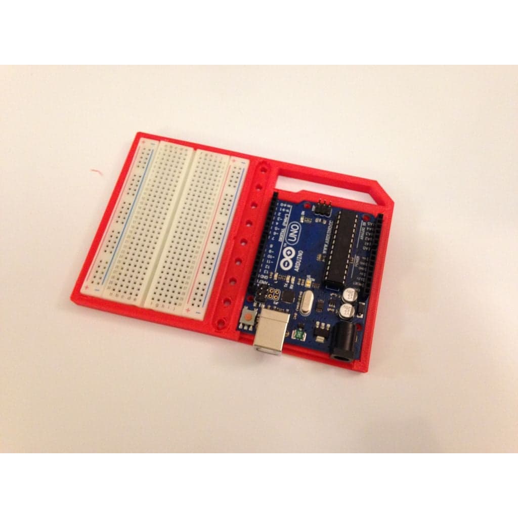 Arduino с держателем макетной платы