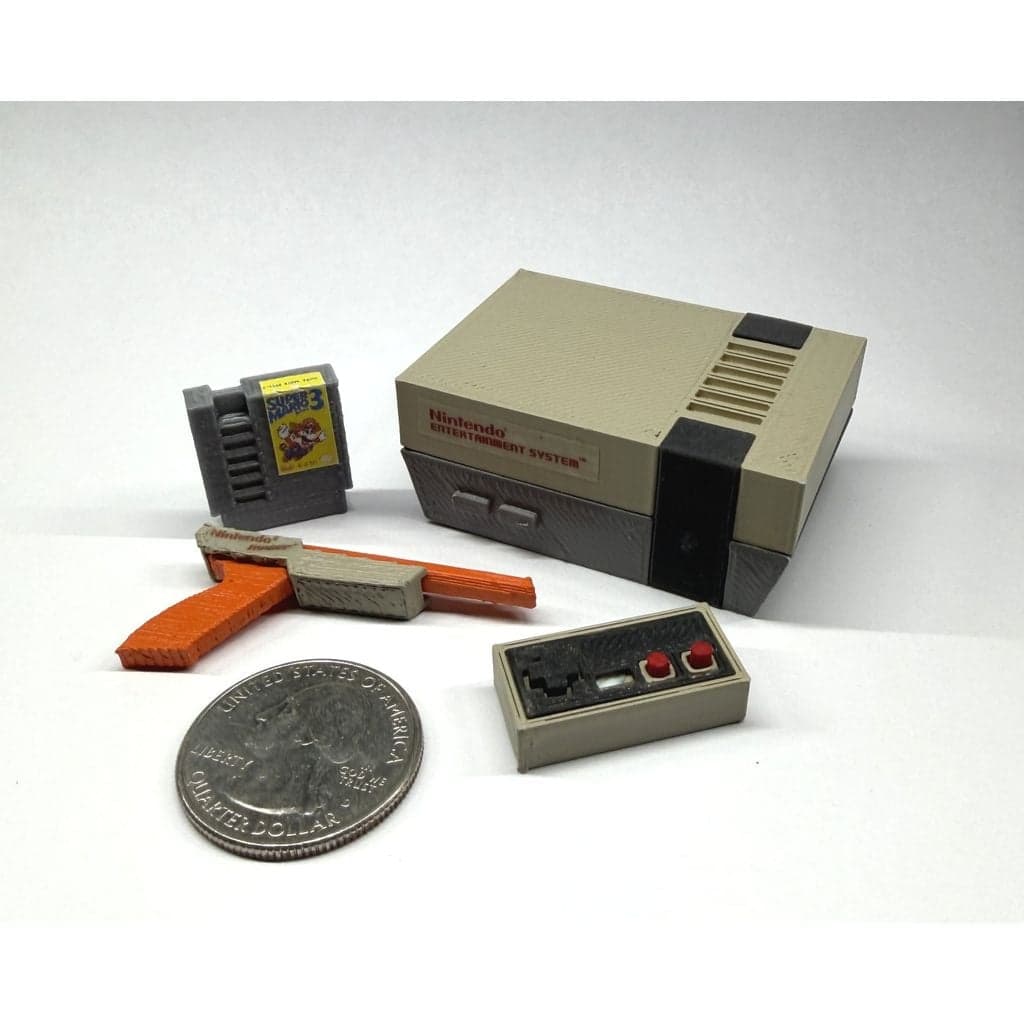 Mini Nintendo Entertainment System (NES) — с картриджем и Zapper