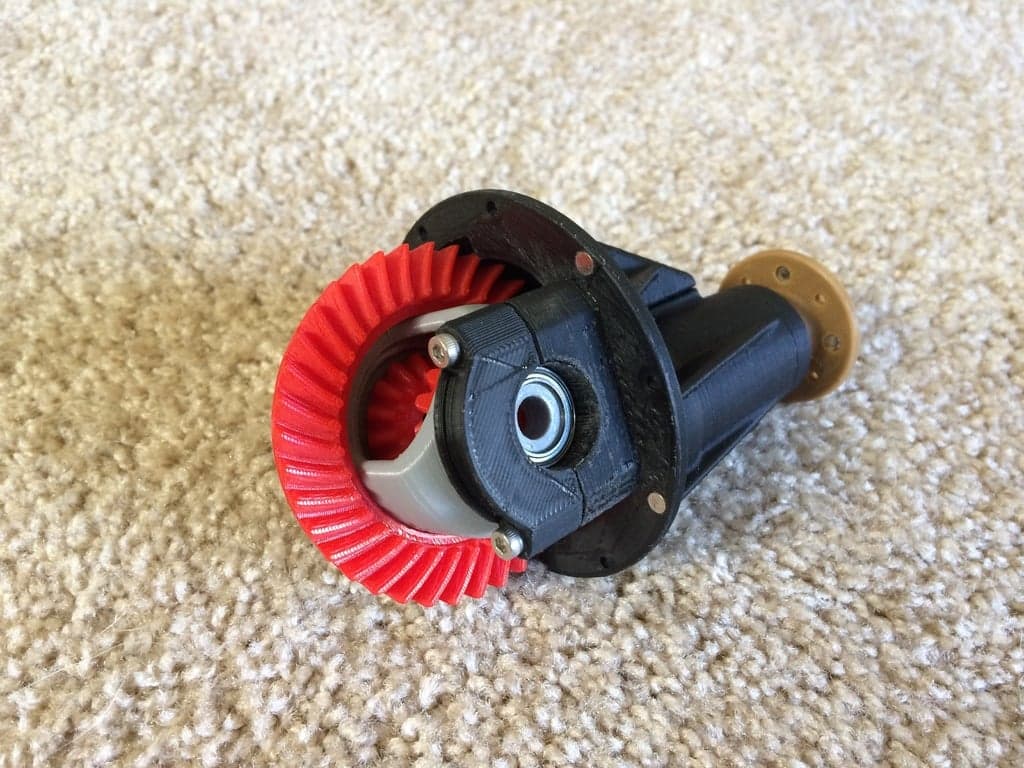 Toyota Third Member, Масштабированная рабочая модель с открытым дифференциалом