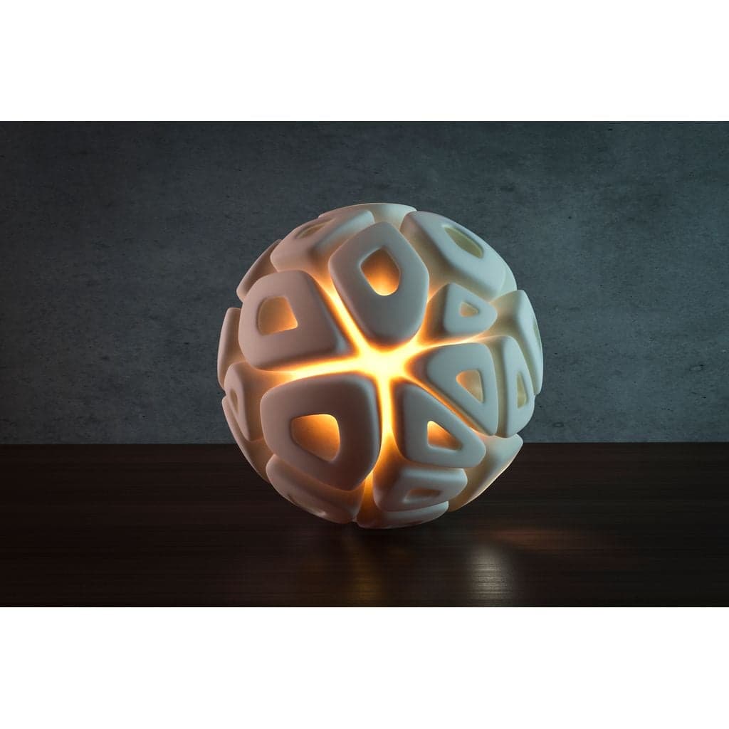 Генеративный дизайн. Версия лампы со сферой Вороного (LQ).