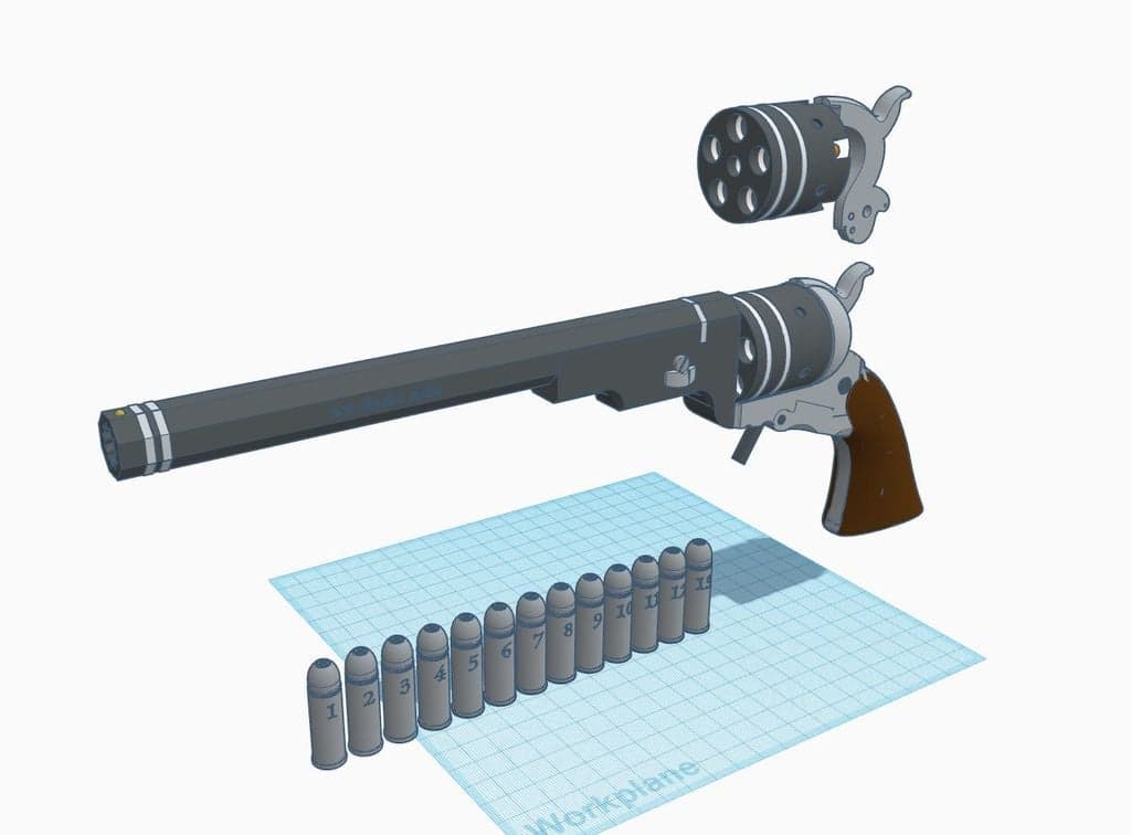 Кольт Патерсон 1836 (с текстом «Сверхъестественное»)