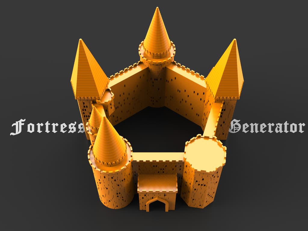 Генератор средневековой крепости