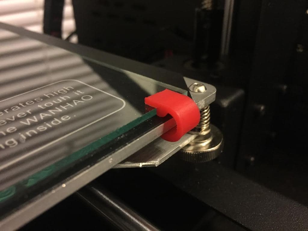 Зажим для стеклянной кровати (безвинтовой)