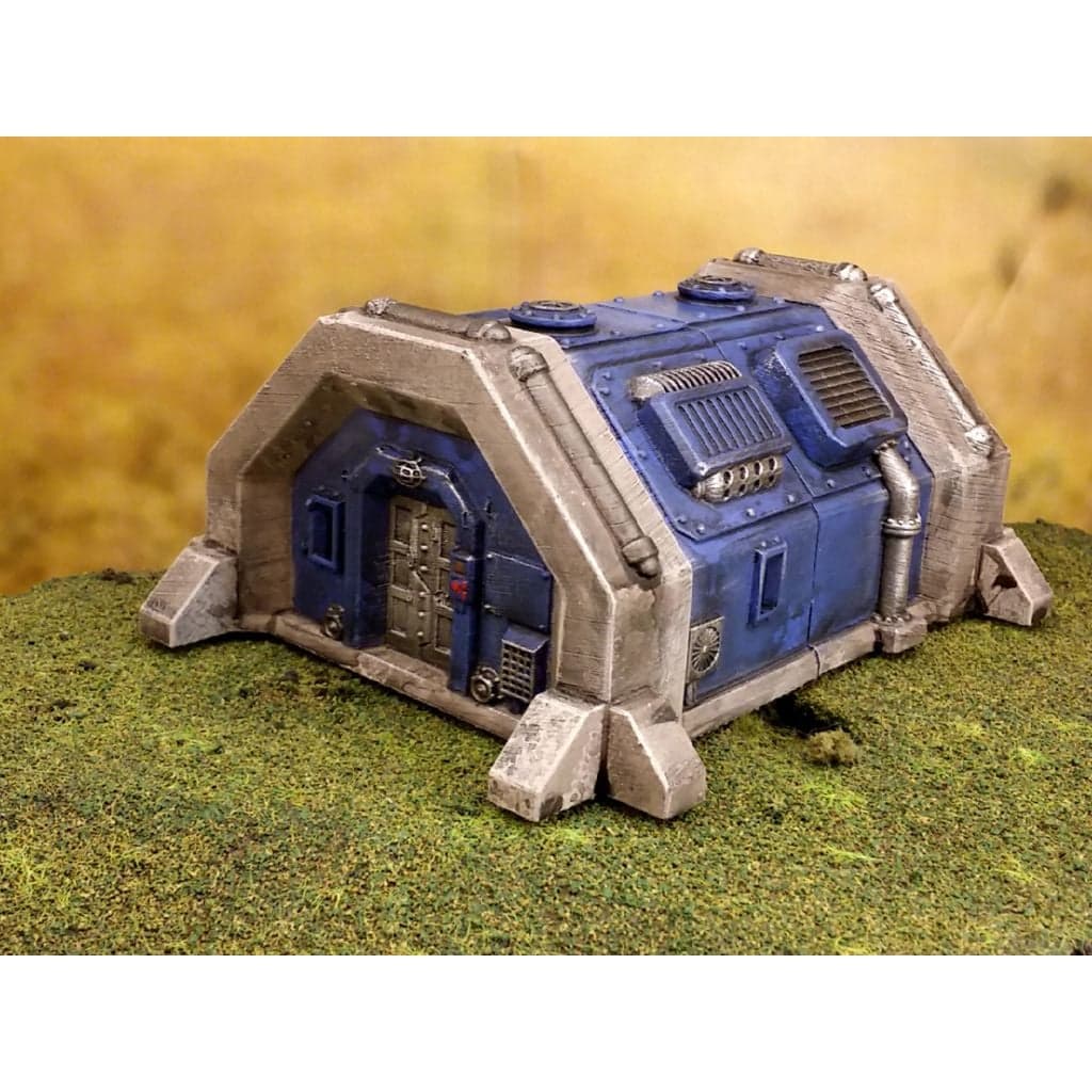 Научно-фантастический бункер-казарма 28мм.