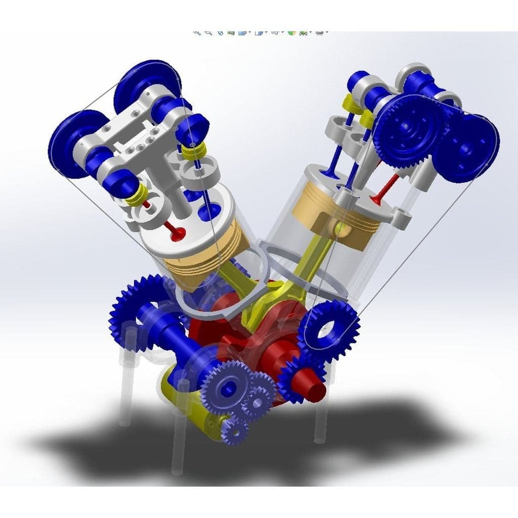 Двигатель спортивного мотоцикла V2