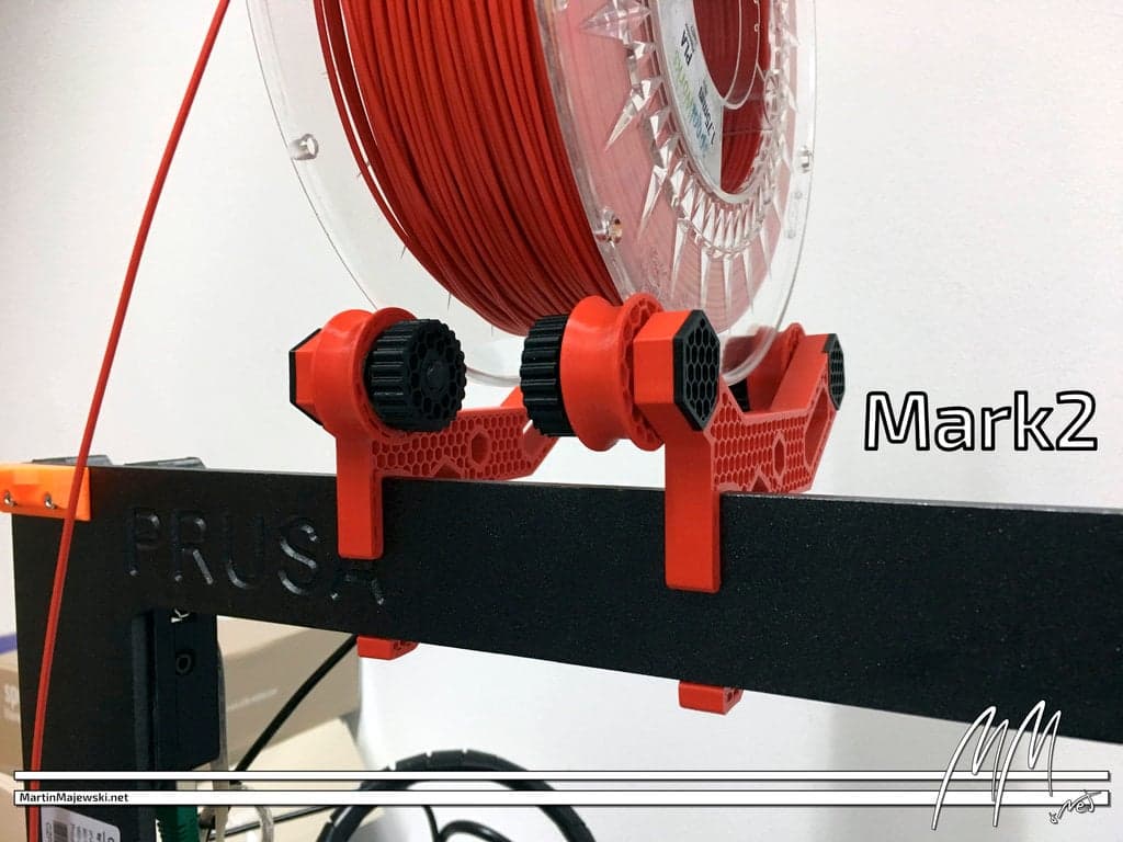 Держатель катушки Prusa i3 MK2(s) и MK3 — крепление на раме — верхняя загрузка