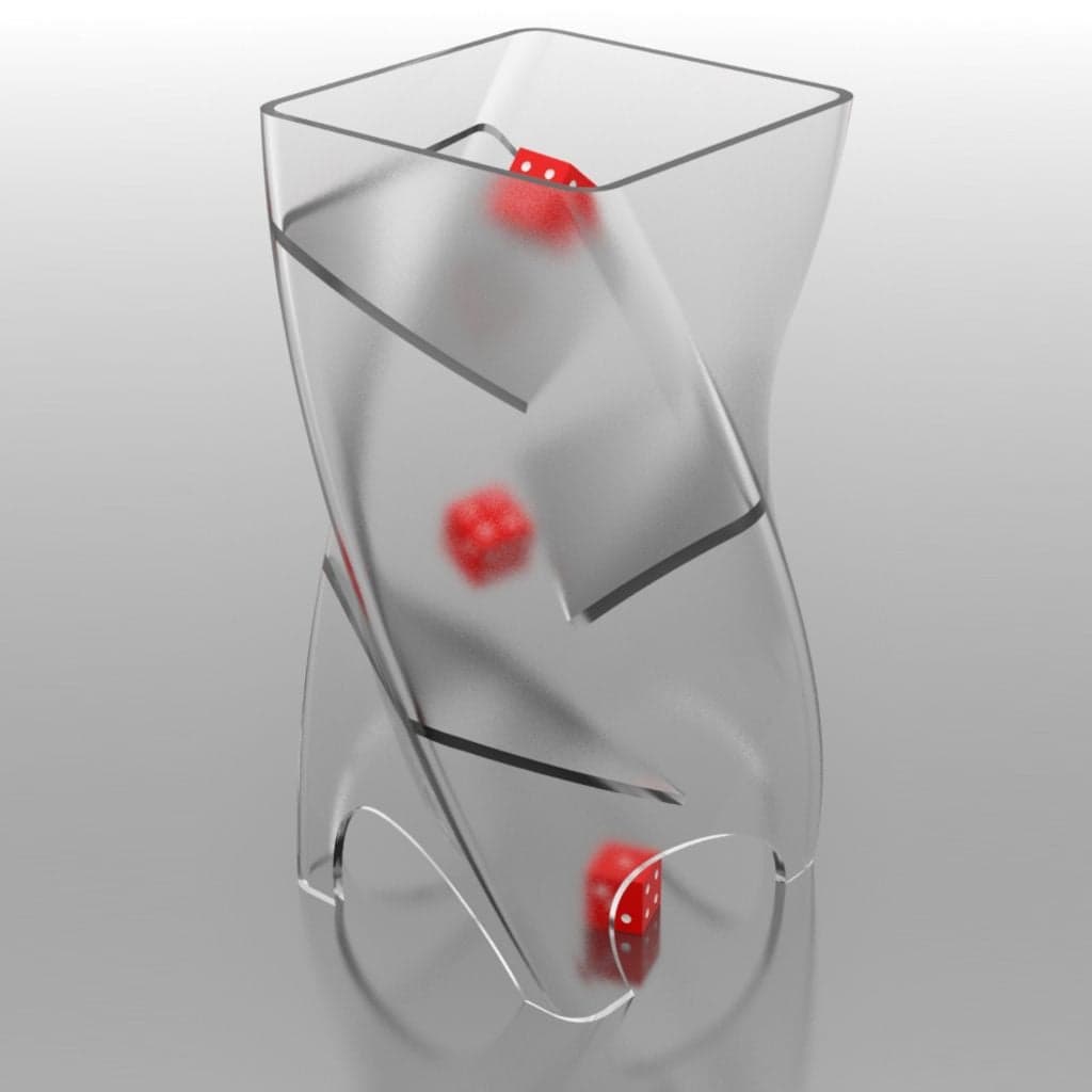 Башня игральных костей для печати