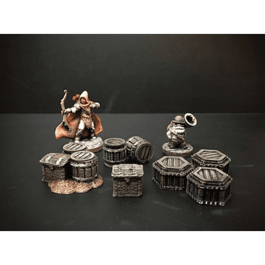 Декор для раскопок: гномьи маркеры добычи (28 мм, героический масштаб)