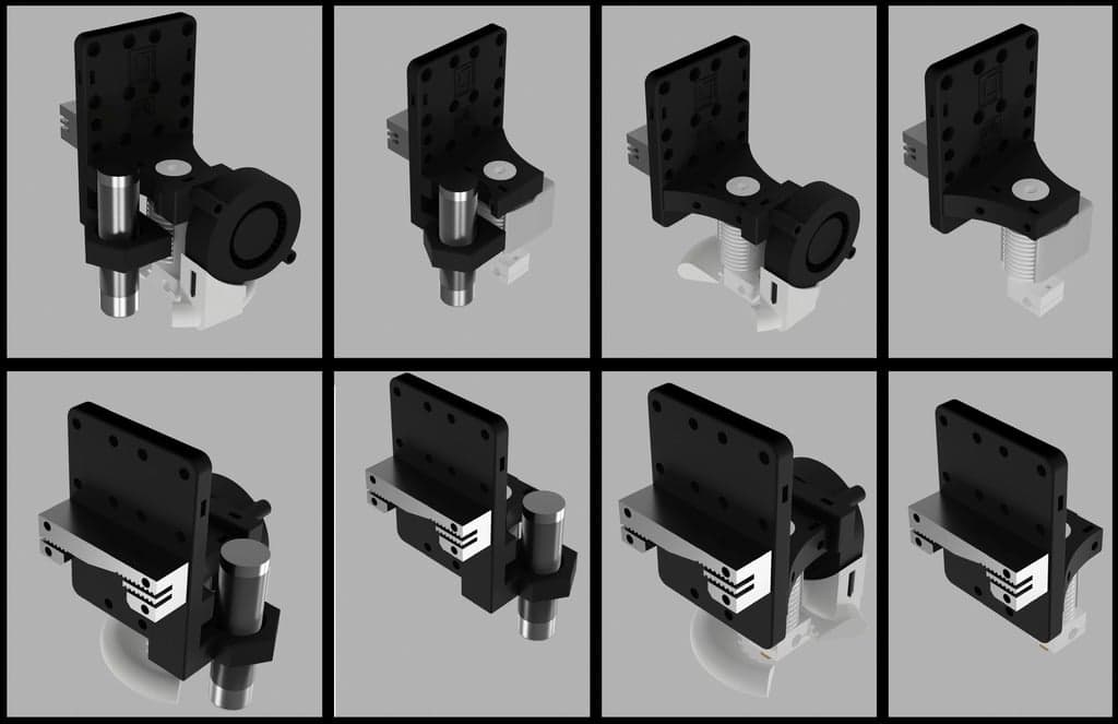 Anet A8 — каретка для Bowden (E3D V6), обновлённая версия