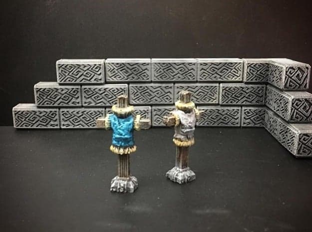 Декор для раскопок: манекен для спарринга (28 мм, героический масштаб)