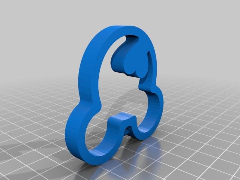 Брелок в форме сердца Микки Мауса