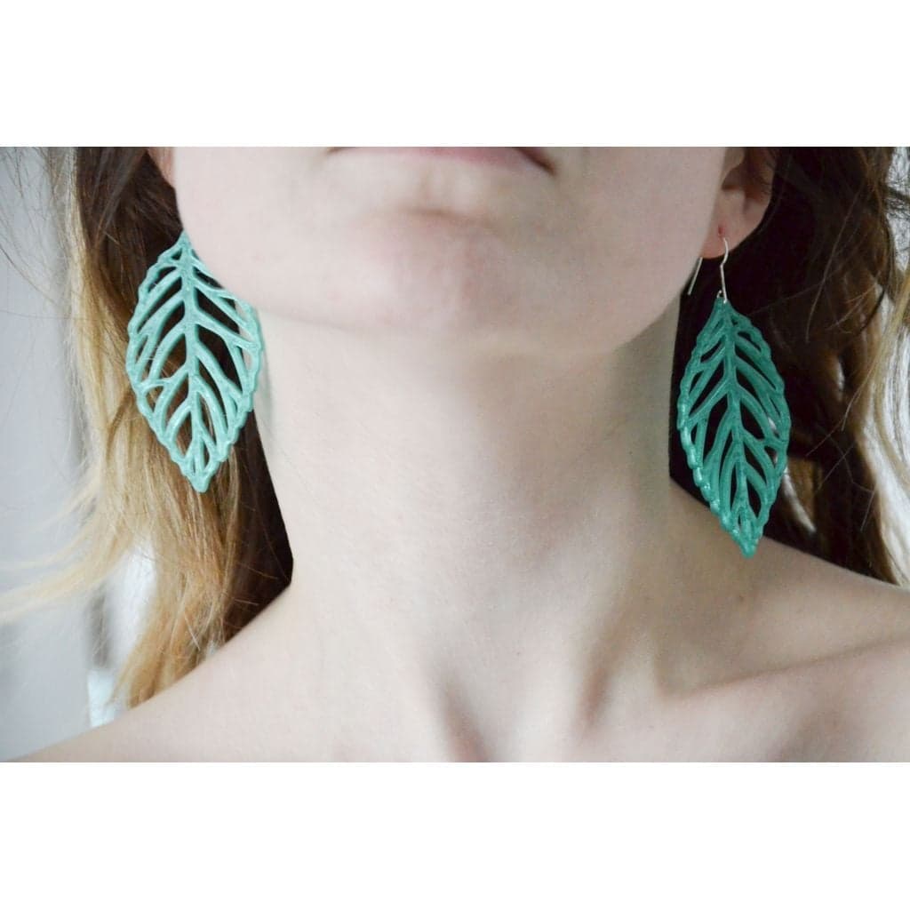 Листья серьги