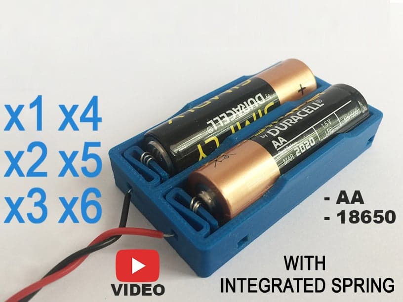 Гибкие держатели батарей со встроенной пружиной