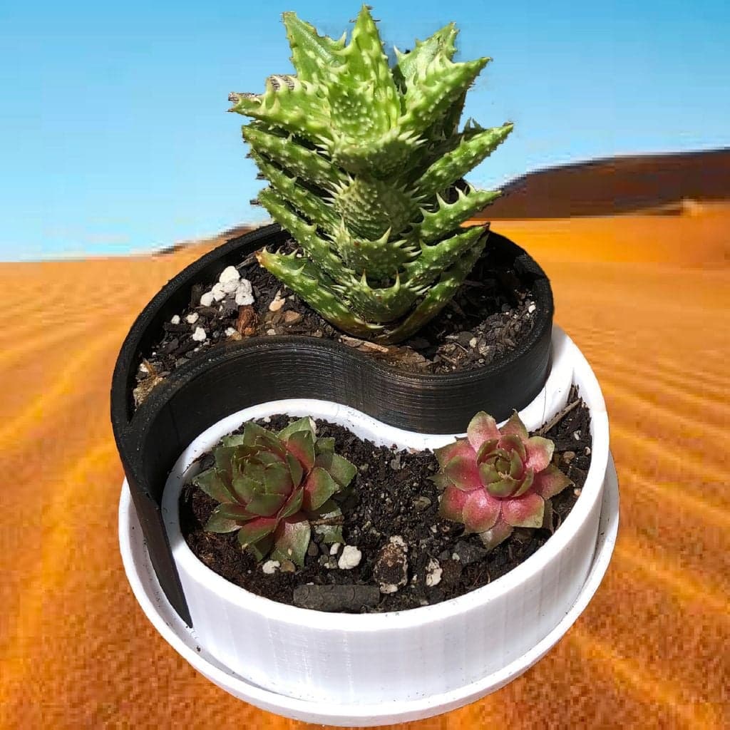 Настраиваемый горшок/контейнер Инь-Ян