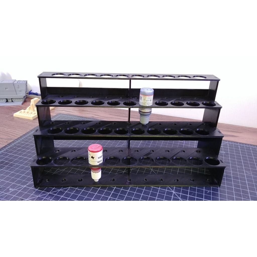 Модульная подставка для красок для хобби — большая, прямая