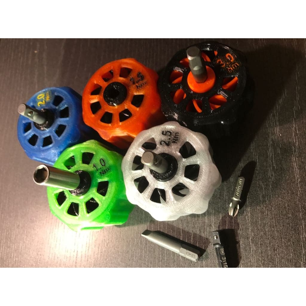 Фиксированные рукоятки динамометрических ключей от 0,5 Нм до 6 Нм (с шагом половинного и 1 Нм)