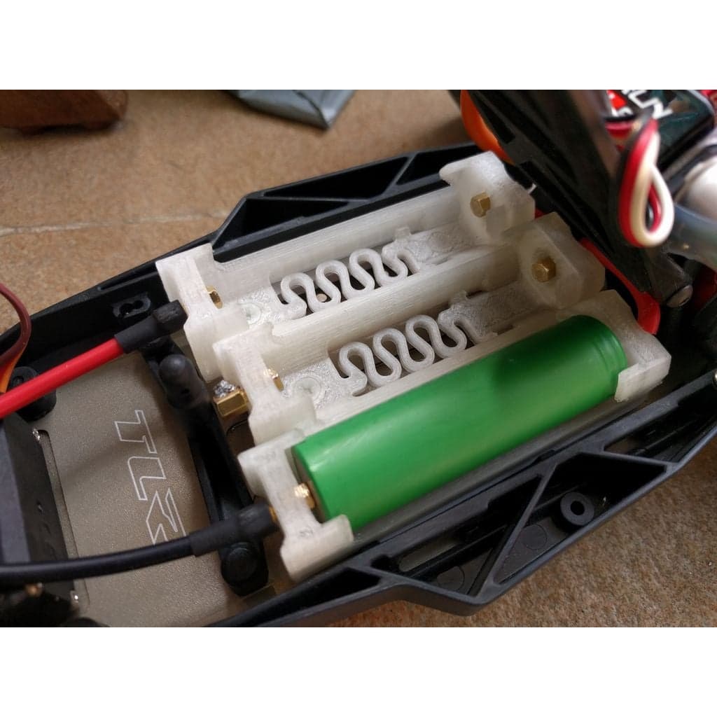 Сильноточные держатели 18650/21700 со встроенной пружиной