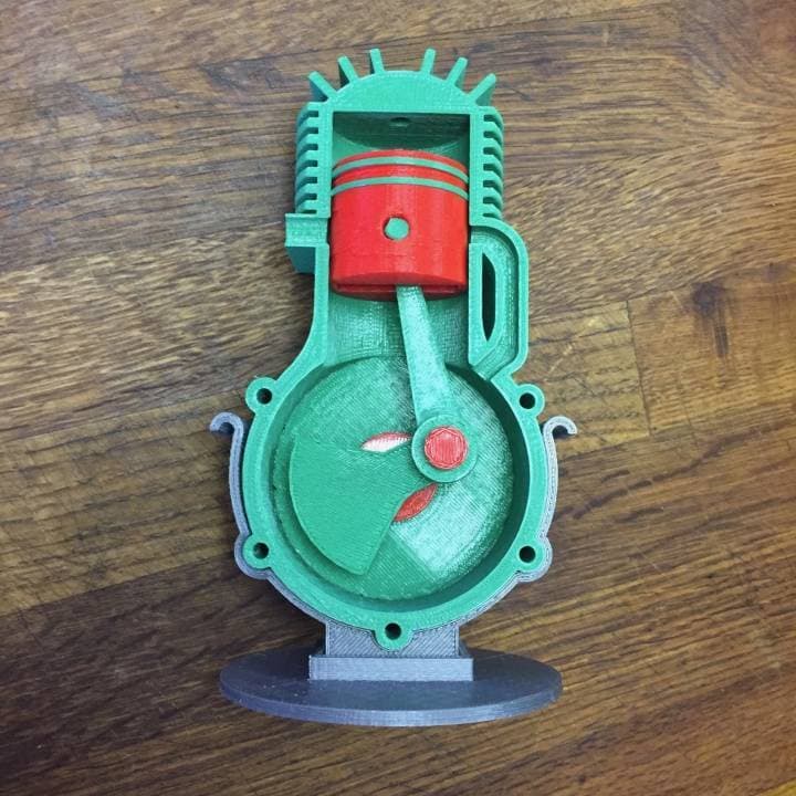 Модель двухтактного двигателя