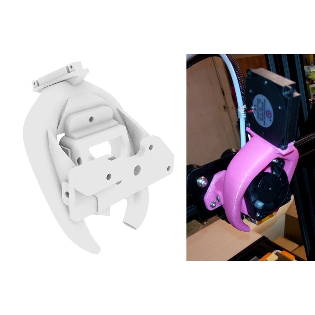 Сборка воздуховода вентилятора Cr-10 Fang Oem — простая и надежная печать