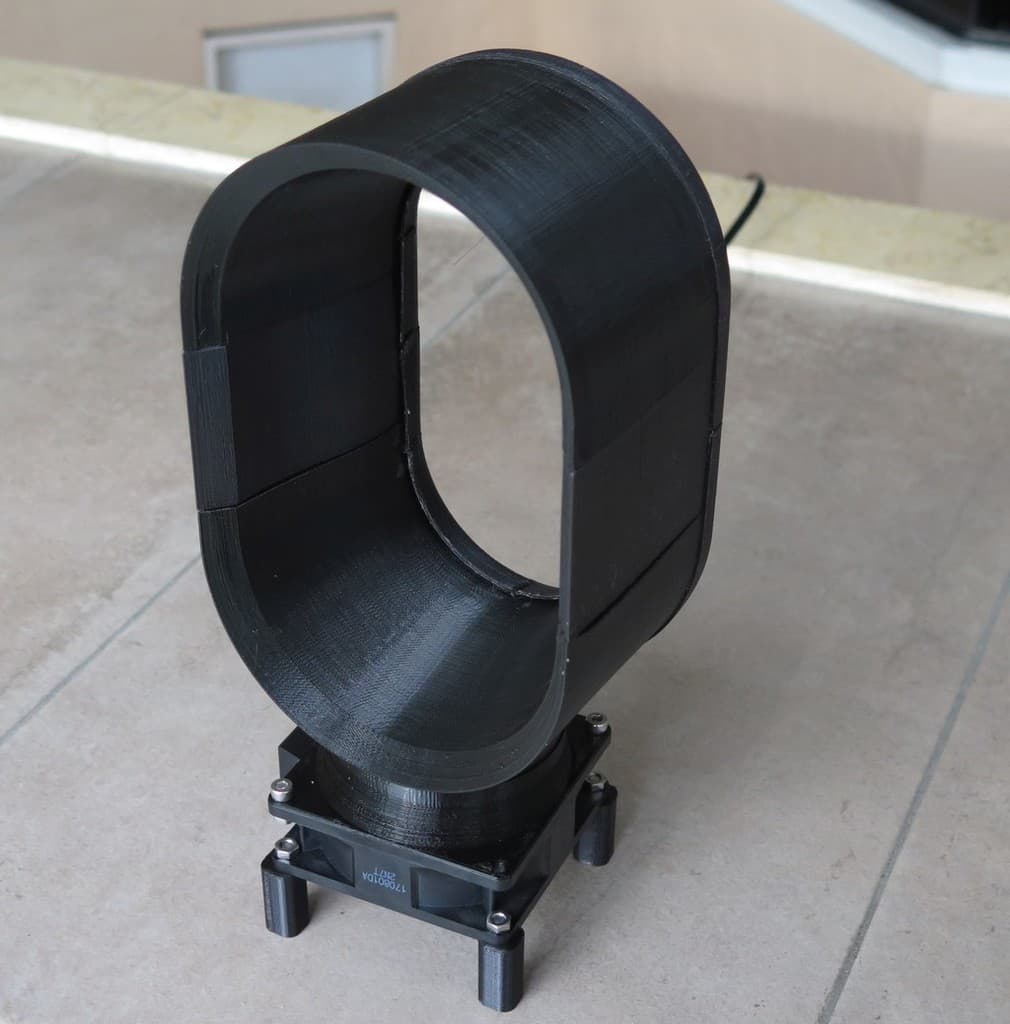 Мини-безлопастной вентилятор