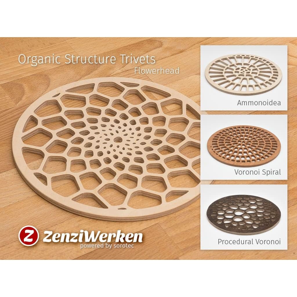 Различные подставки с органической структурой на станке с ЧПУ/лазером