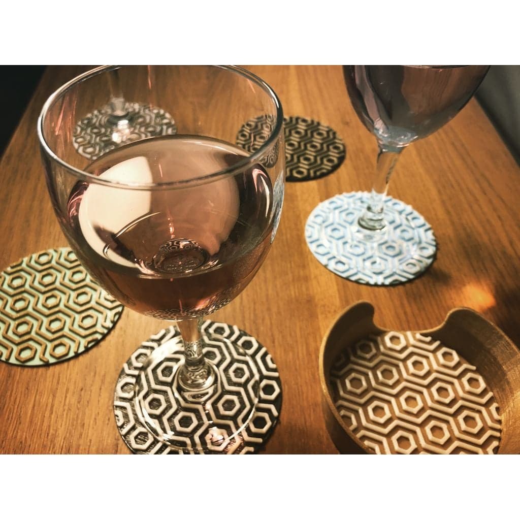 Набор подставок в стиле арт-деко