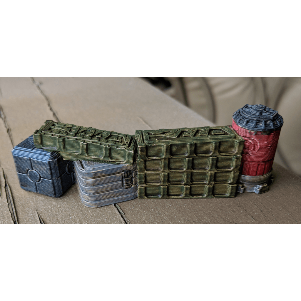 Местность Легиона Звездных войн — ящики, бочки и баррикады