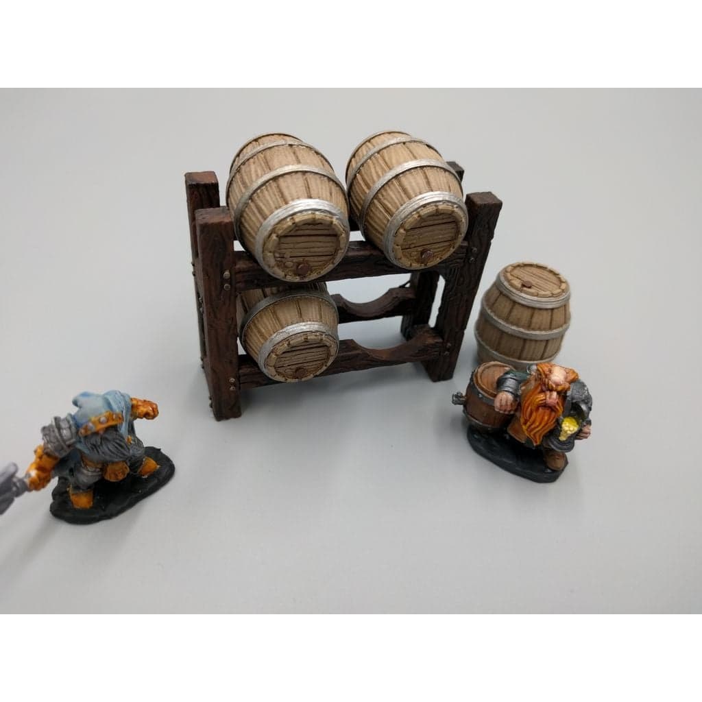 Большая полка для бочонка — Dwarven AleWorks — 28 мм