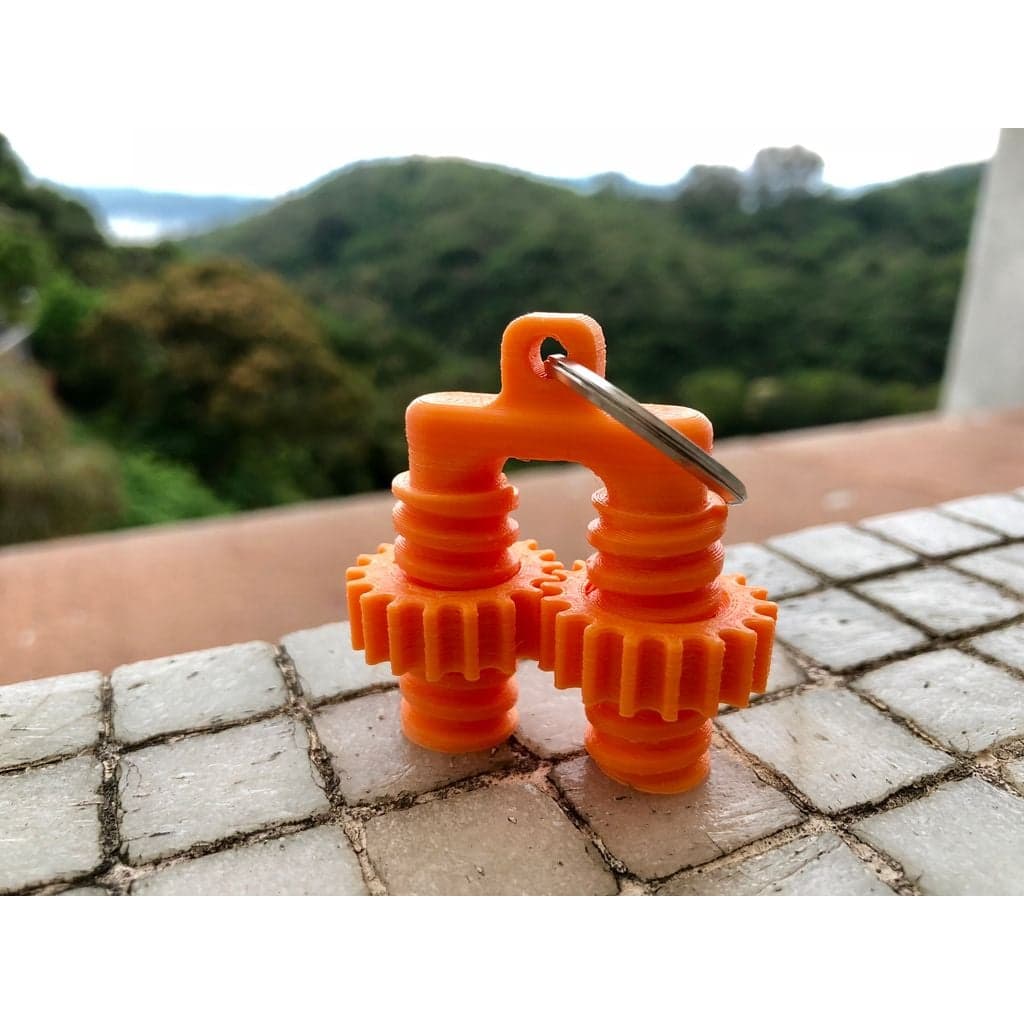 Брелок с зубчатым затвором