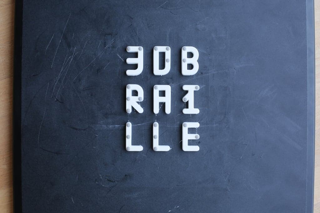 Проект шрифта Брайля для 3D-печати