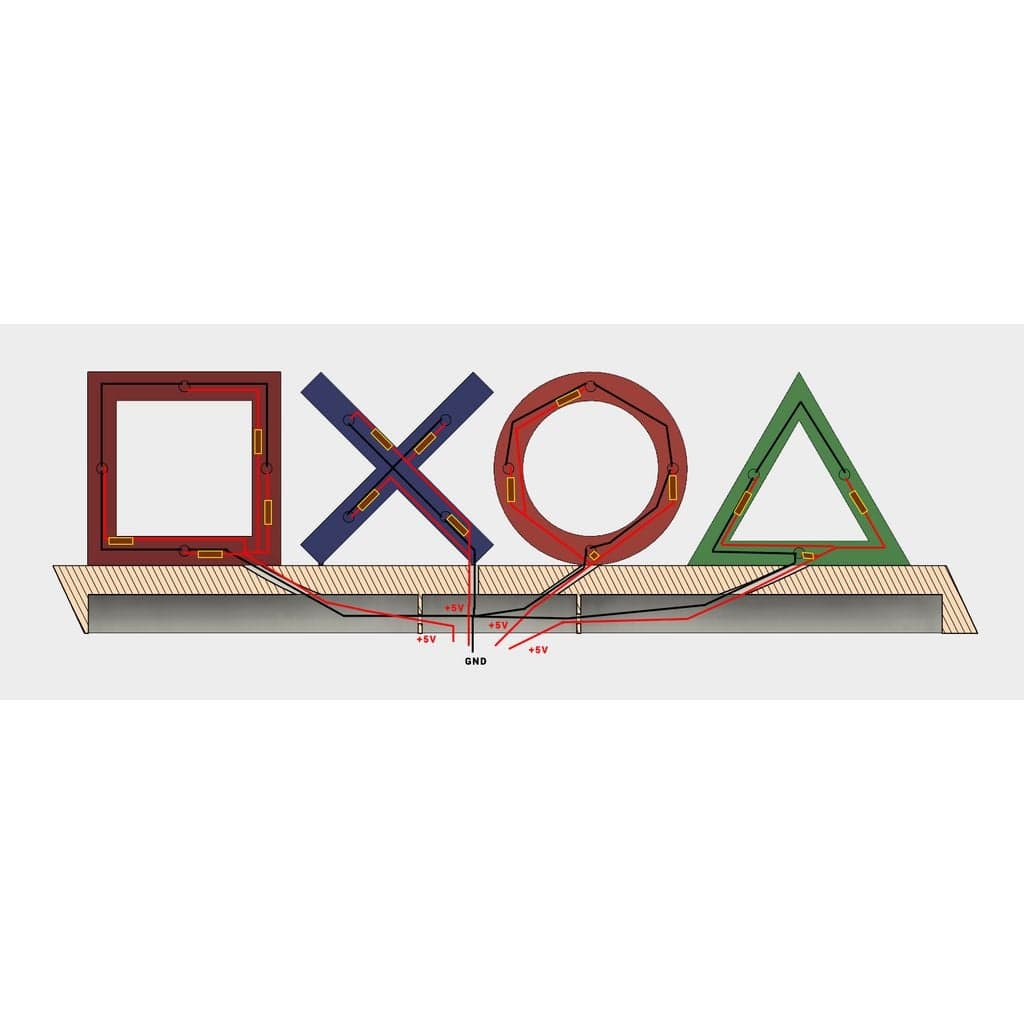 Светящиеся значки PlayStation