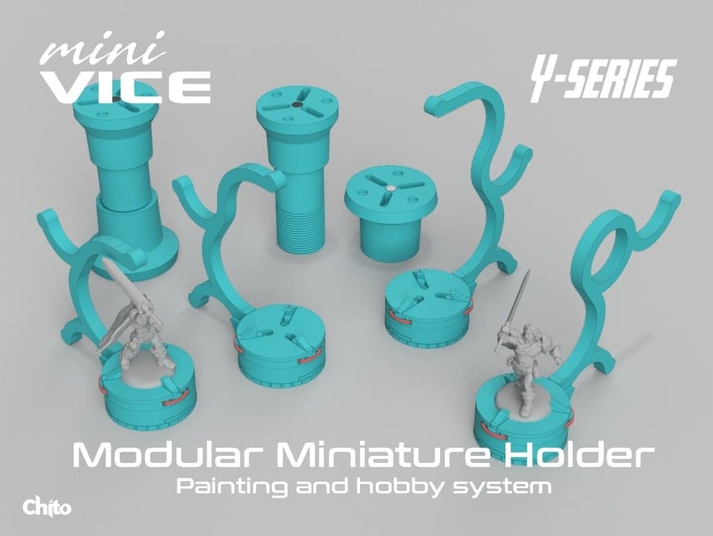 MiniVICE Y-Series - Модульный миниатюрный держатель, система для рисования и хобби
