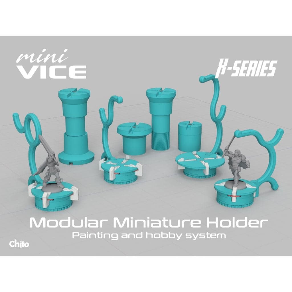 MiniVICE X-Series — Модульный миниатюрный держатель, система для рисования и хобби