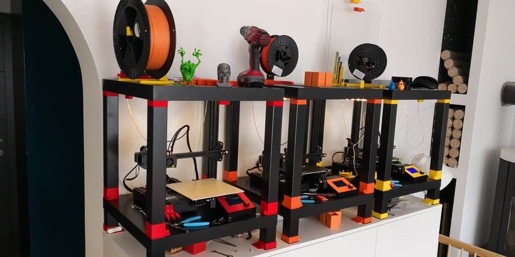 Корпус Creality3D Ender 3 Ikea Lack со светодиодными лампами Ikea Ledberg