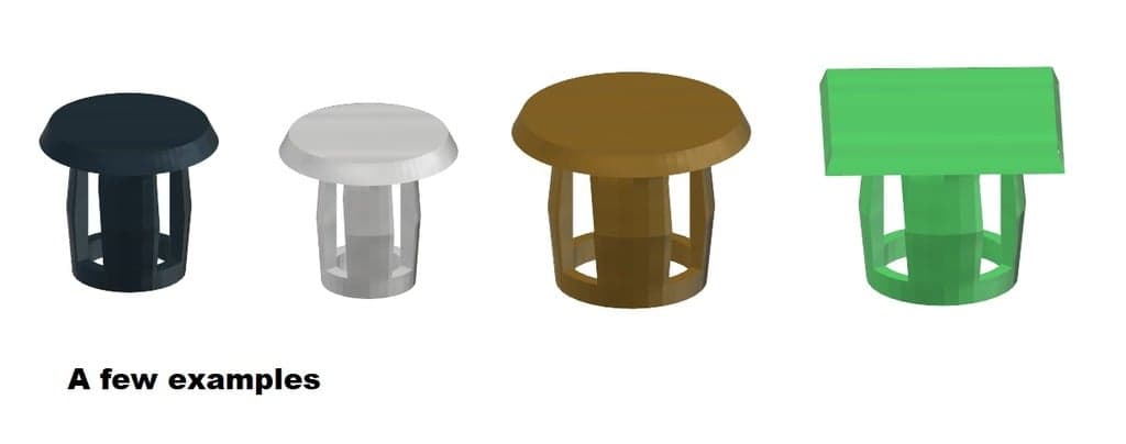 Заглушка для отверстий, настраиваемая