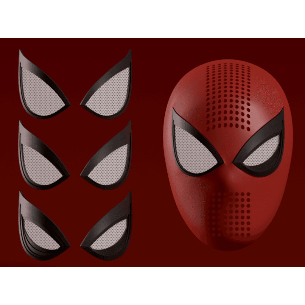 Лицевая оболочка Человека-паука для PS4 + сменные линзы