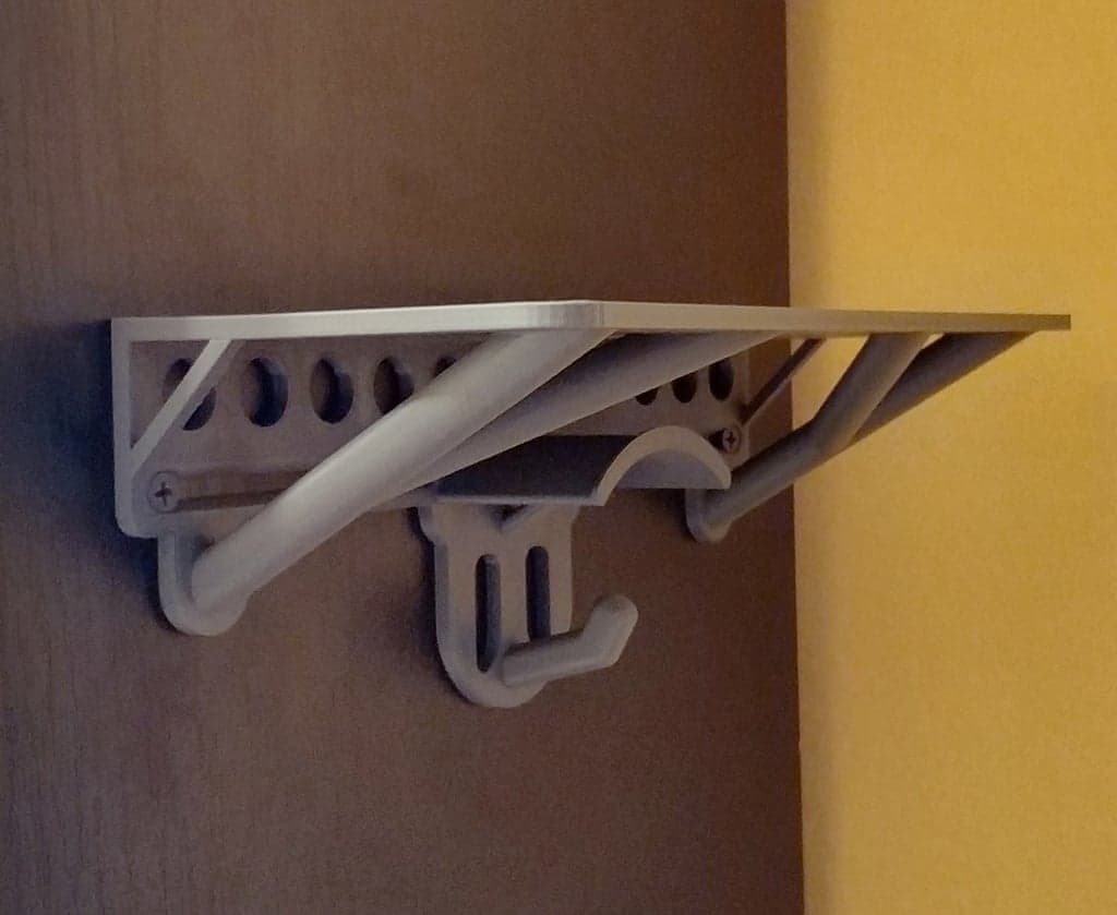 Подставка для наушников с полкой