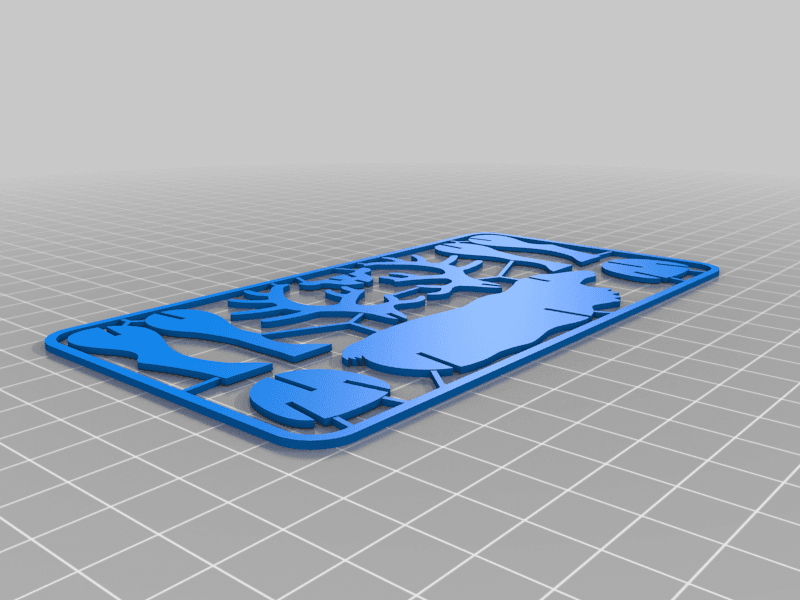 3D-печать рождественской открытки с оленями