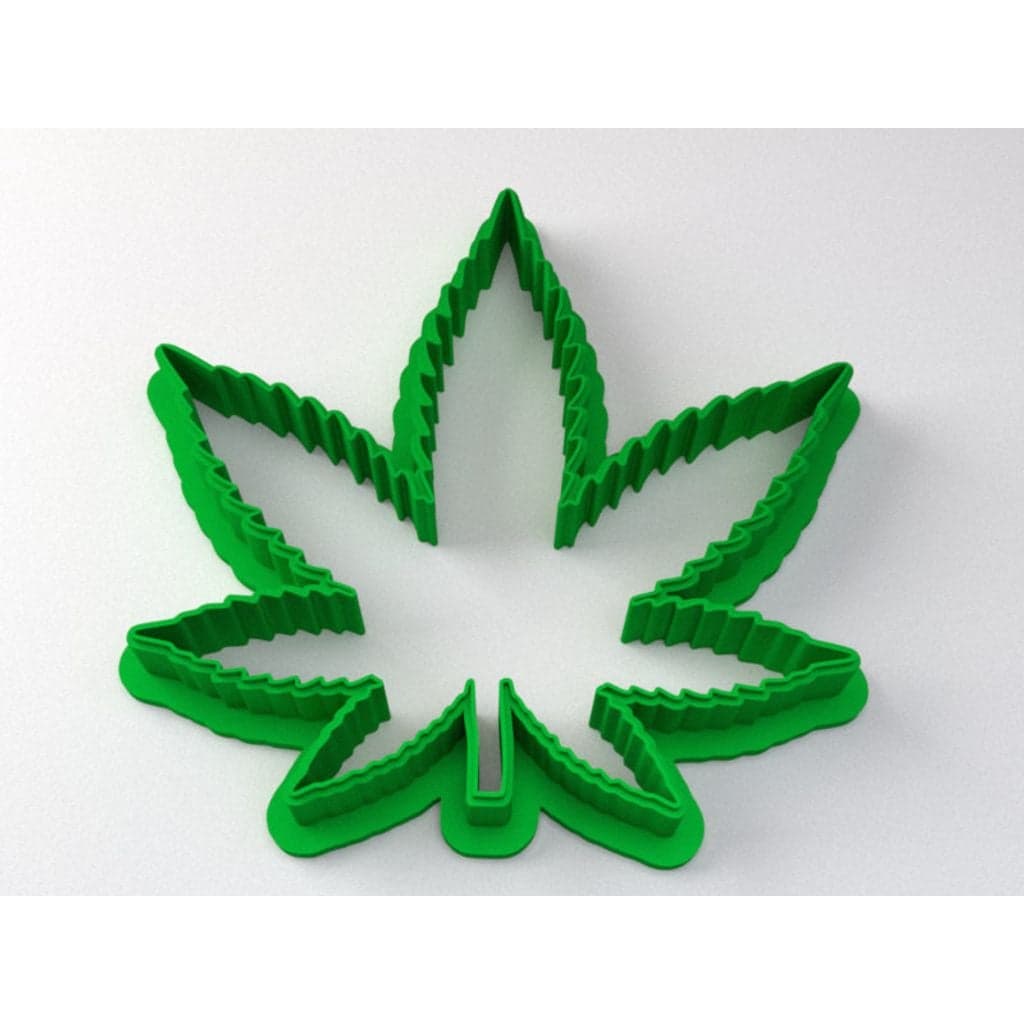 Формочка для печенья с каннабисом — лист марихуаны
