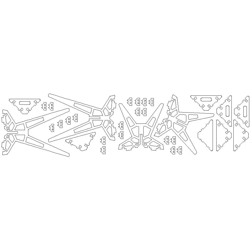 Табуреты с космическим каркасом BWarDesign.