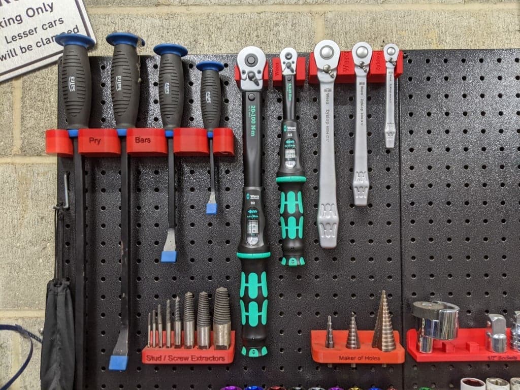 Крепления для инструментов Sealey Pegboard