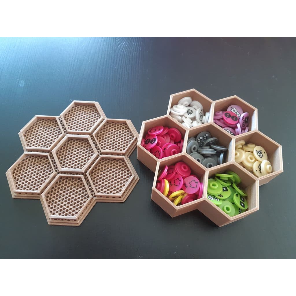 7-гранный контейнер для мелких деталей и игр
