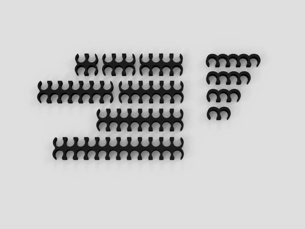 Гребни для Пк-кабелей — полный комплект расчесок