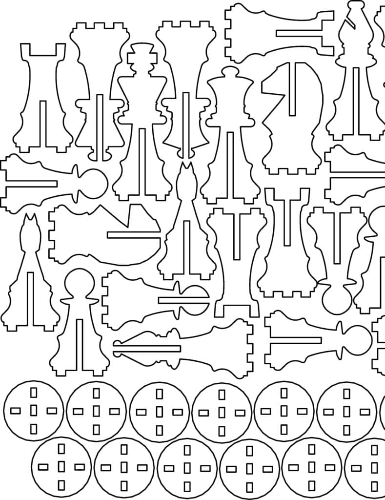 Шахматы для троих из Акрила.