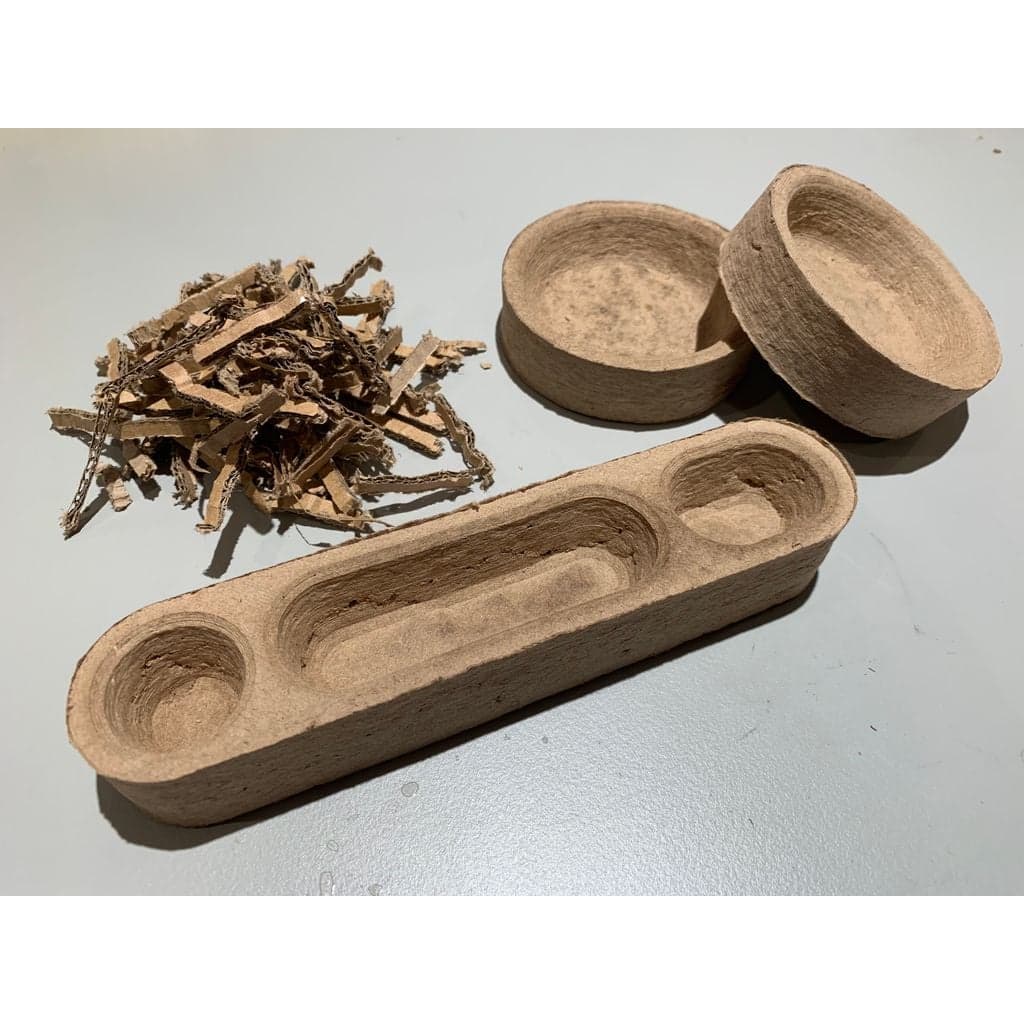 Формование из переработанного картона