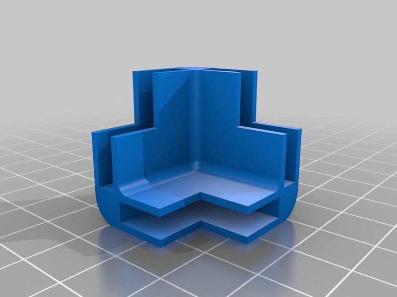 Мини-модульная каркасная система — угловой блок и направляющая