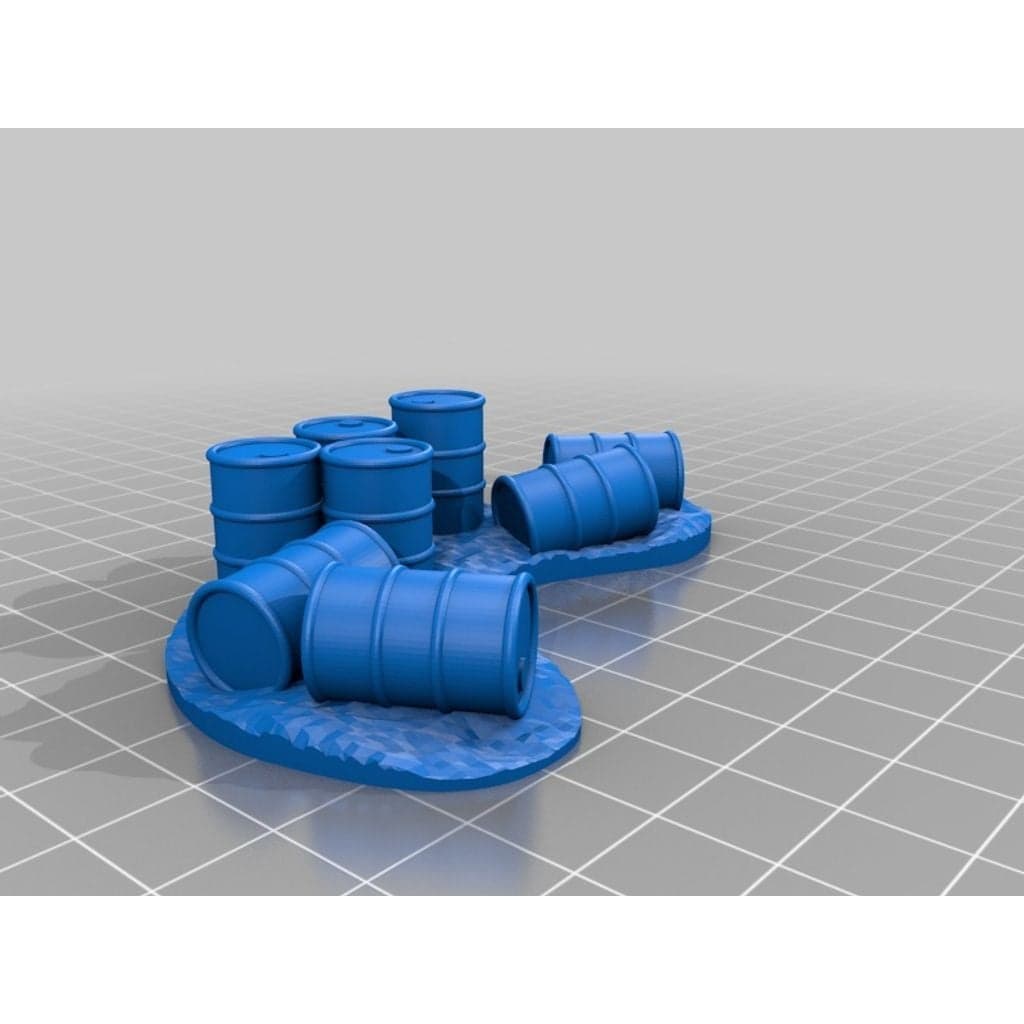 Баррикады с масляными барабанами для игр диаметром 28 мм