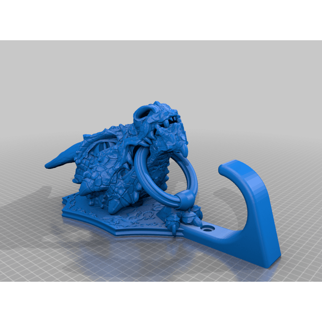 Настенный крючок дракон голова(Ремикс)