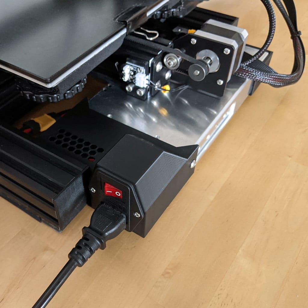Ender 3 Pro Meanwell PSU, низкопрофильное заднее крепление